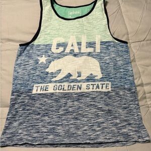 Urban Pipeline Blue and Green Cali Tank Top